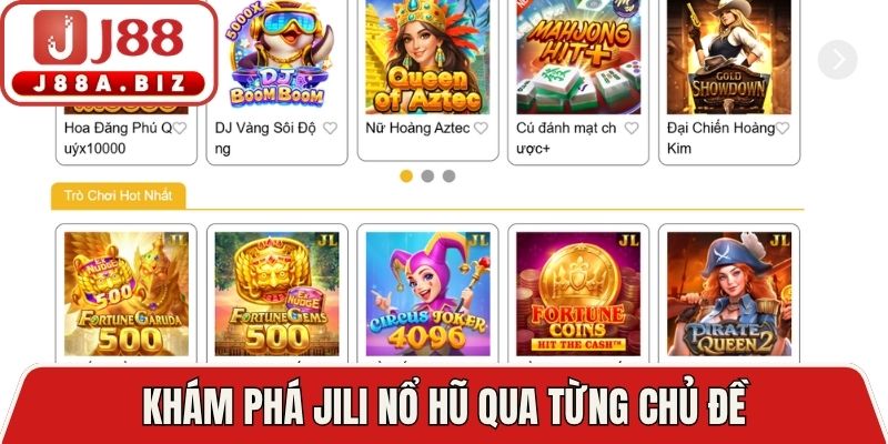 Khám phá jili nổ hũ qua từng chủ đề